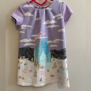 Whimsical Lavender Castle Dress for Kids